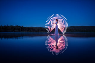 Six light-painting tubes - for the blue hour