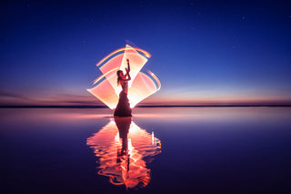 Six light-painting tubes - for the blue hour