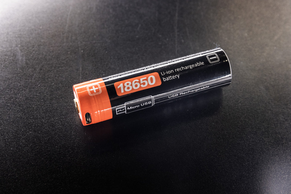 18650 2800mah rechargeable battery with charging port